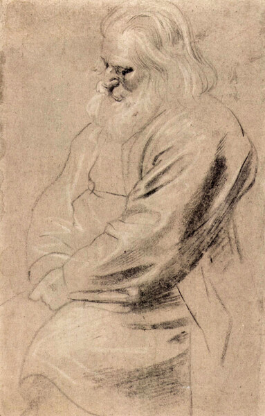 Sitting Greis by Rubens